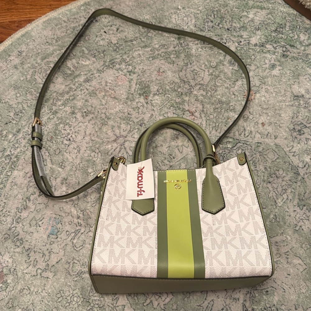 Green Michael Kors purse